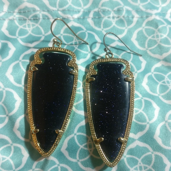 SOLD ON EBAY Rare Navy Kendra Scott Skylar Arrow - Picture 5 of 7